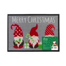 JVL Christmas Machine Washable Door Mats - 40 x 57cm - Robin in Red - Size: 40 cm x 60 cm