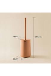 Cosmic Toilet Brush Free-standing Polyresin Lavander Saona Collection in Lavender - thumbnail 5