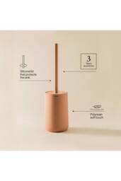 Cosmic Toilet Brush Free-standing Polyresin Lavander Saona Collection in Lavender - thumbnail 3