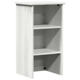 Berkfield Home Bathroom Furniture Set with Shelf 2 pcs Brown & White Medium - thumbnail 6