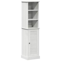 Berkfield Home Bathroom Furniture Set with Shelf 2 pcs Brown & White Medium - thumbnail 1