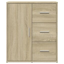Berkfield Home Sideboards 2 pcs Sonoma Oak 60x31x70 cm Engineered Wood in Brown - Size: 60 x 31 x 70 cm - thumbnail 5