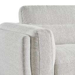 Furnishings For Less UK Bali Modern Chenille Textured Fabric 3 Seater Sofa Beige - thumbnail 6