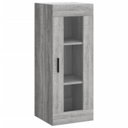 Berkfield Home Wall Mounted Cabinet Grey Sonoma 34.5x34x90 cm - thumbnail 3