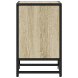 Berkfield Home Bedside Cabinets 2 pcs Sonoma Oak 40x31x50 cm Engineered Wood & Metal in Brown - Size: 40 x 31 x 50 cm - thumbnail 7