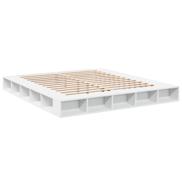 Berkfield Home Durable Bed Frame without Mattress White 180x200 cm Super King - image 1