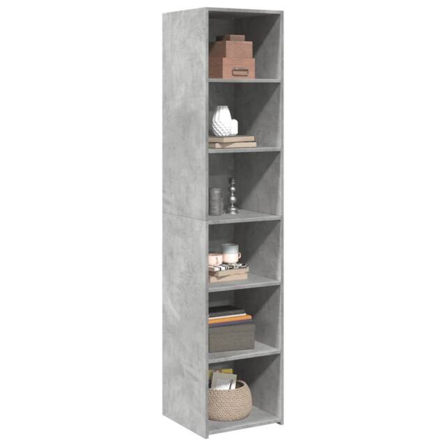 Berkfield Home Highboard Concrete Grey 40x41x185 cm Engineered Wood - Size: 40 x 41 x 185 cm - image 1