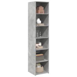 Berkfield Home Highboard Concrete Grey 40x41x185 cm Engineered Wood - Size: 40 x 41 x 185 cm - thumbnail 1