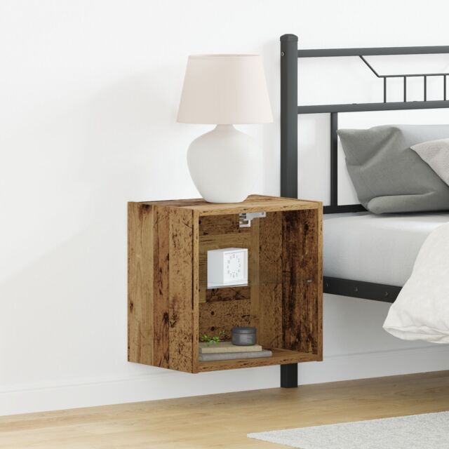 Berkfield Home Floating Shelf 2 pcs Old Wood 40x28, 5x40 cm Engineered Wood in Brown - image 1