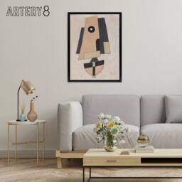 "Artery8 Movement Bermuda Abstract Painting Hartley Black Framed Canvas Art in Pink - Size: W18"" x H24""" - thumbnail 3