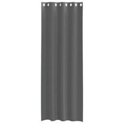 Berkfield Home Voile Curtains with Grommets 2 pcs Dark Grey 140x260 cm - thumbnail 4