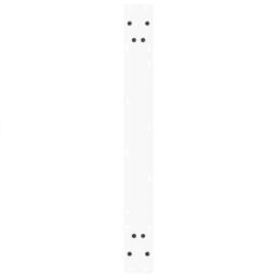 Berkfield Home Dining Table Legs V-Shape 3 pcs White 80x(72-73.3) cm Steel - thumbnail 7