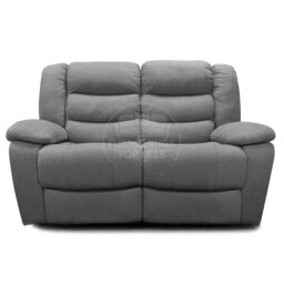 Furnishings For Less UK Manhattan Grey Fabric Sofa Suite Manual Reclining Sofa Set 3 + 2 Seater Sofas With Drinks Tray High Back - thumbnail 7