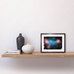 Artery8 Wall Art Print Hubble Space Astronomy Galaxy Cluster Abell 520 HST-CFHT-CXO Colourful Galaxies Dark Matter Hot Gas Caused Intergalactic - thumbnail 2