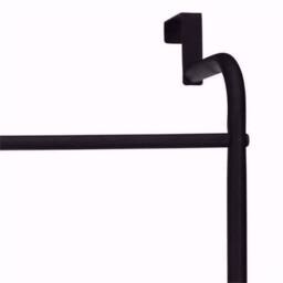 Havendro Black Modern 4 Bar Over the Door Towel Organizer - thumbnail 4