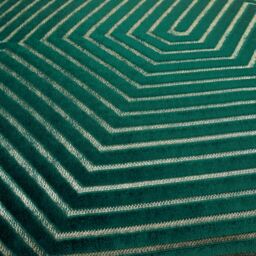 Paoletti Evoke Cut Velvet Cushion in Emerald - Size: 55 cm x 55 cm - thumbnail 5