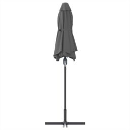 Berkfield Home Garden Parasol Folding Anthracite 380 x 196 x 235 cm - thumbnail 7