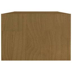 Berkfield Home Modern Coffee Table Honey Brown 110x50x34 cm Solid Pinewood - Size: 110 x 50 x 34 cm - thumbnail 6