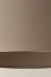 ValueLights Reni Taupe Fabric Easy Fit Drum Ceiling Lamp Shade in Beige - Size: Medium - thumbnail 5