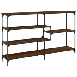 Berkfield Home Console Table Brown Oak 160x32x95 cm Engineered Wood - Size: 160 x 32 x 95 cm - thumbnail 6