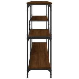 Berkfield Home Console Table Brown Oak 160x32x95 cm Engineered Wood - Size: 160 x 32 x 95 cm - thumbnail 5