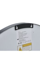 Living and Home 60cm Black Round LED Bathroom Wall Mirror - Touch Control, Demister & Adjustable Colour Temperature - thumbnail 6