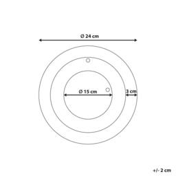 Wyld and Coco Aurelia Home Wall Clock 30 cm - Minimalist Black White Gold Accent - thumbnail 4