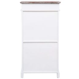 Berkfield Home Shoe Cabinet Brown 50x28x98 cm Paulownia Wood - Size: 50 x 28 x 98 cm - thumbnail 3