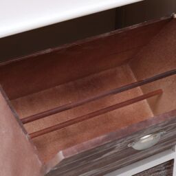 Berkfield Home Shoe Cabinet Brown 50x28x98 cm Paulownia Wood - Size: 50 x 28 x 98 cm - thumbnail 6