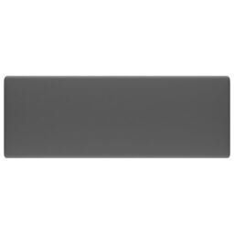 Berkfield Home Luxury Basin Overflow Square Matt Dark Grey 41x41 cm Ceramic - thumbnail 2