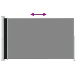 Berkfield Home Patio Retractable Side Awning 220x300 cm Black - thumbnail 3