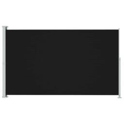 Berkfield Home Patio Retractable Side Awning 220x300 cm Black - thumbnail 1
