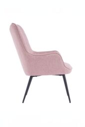 More4Homes Vera Fabric Occasional Living Room Modern Accent Chair in 5 Colours in Pink - thumbnail 3
