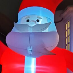 Samuel Alexander GIANT: 20ft (6m) Light up Christmas Inflatable Santa with Raised Arm & 28 LEDs in Red - thumbnail 2