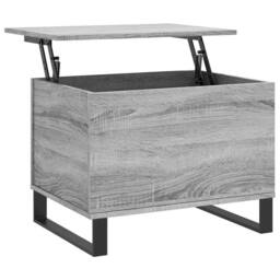 Berkfield Home Modern Coffee Table Grey Sonoma 60x44.5x45 cm Engineered Wood - thumbnail 3