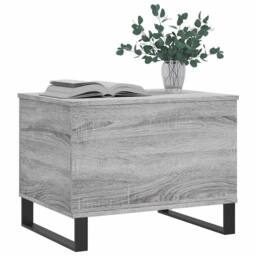 Berkfield Home Modern Coffee Table Grey Sonoma 60x44.5x45 cm Engineered Wood - thumbnail 4