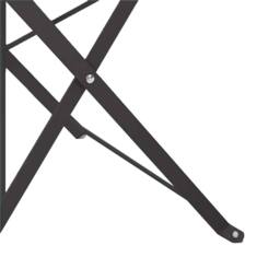 Berkfield Home Outdoor Chairs Anthracite Metal Standard Foldable in Black - thumbnail 8