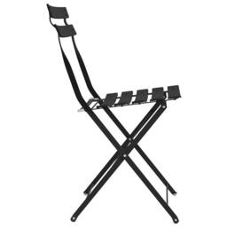 Berkfield Home Outdoor Chairs Anthracite Metal Standard Foldable in Black - thumbnail 6