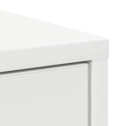 Berkfield Home Sideboard with Drawer White 80x34x76 cm Engineered Wood - Size: 80 x 34 x 76 cm - thumbnail 9