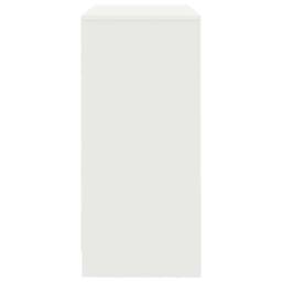 Berkfield Home Sideboard with Drawer White 80x34x76 cm Engineered Wood - Size: 80 x 34 x 76 cm - thumbnail 7