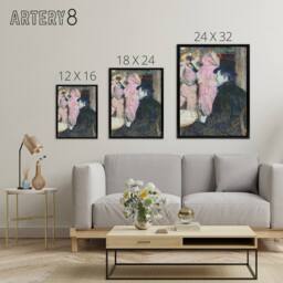 "Artery8 Maxime Dethomas Portrait Framed Canvas Wall Art Print Toulouse Lautrec - Size: W24"" x H32""" - thumbnail 4