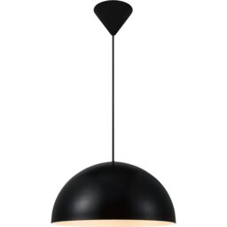 Nordlux Modern Indoor Pendant Light Black Metal E27 Dome Shade - Mains Powered, IP20 - thumbnail 2