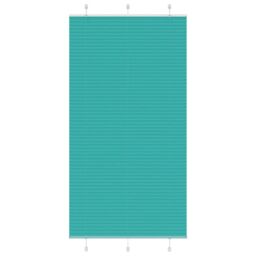 Berkfield Home Pleated Blind Petrol Green 105x200 cm Fabric Width 104.4 cm Polyester