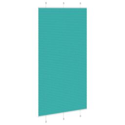 Berkfield Home Pleated Blind Petrol Green 105x200 cm Fabric Width 104.4 cm Polyester - thumbnail 4