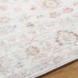 Livabliss Our Pnw Home-Spokane Ivory Pink Yellow Traditional Boho Living Dining Rug in White - Size: 118 cm x 170 cm - thumbnail 7