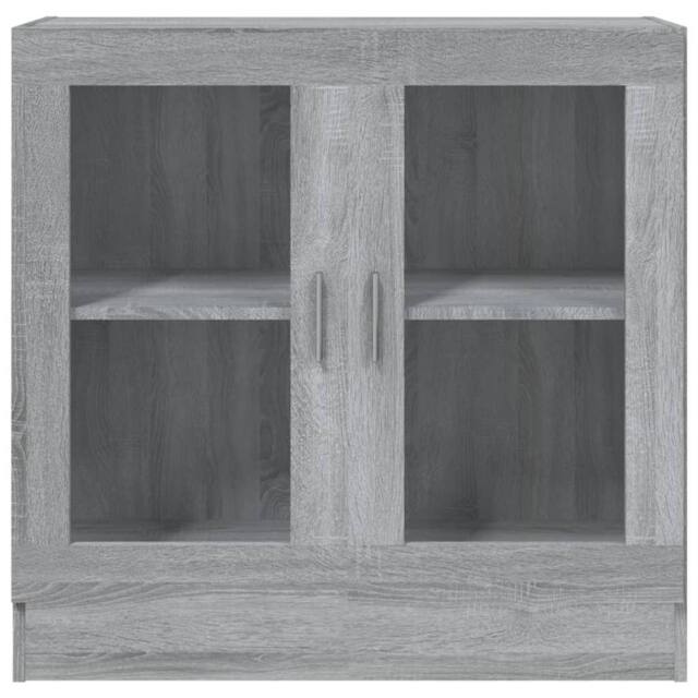 Berkfield Home Vitrine Cabinet Grey Sonoma 82.5x30.5x80 cm Engineered Wood - image 1