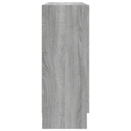 Berkfield Home Vitrine Cabinet Grey Sonoma 82.5x30.5x80 cm Engineered Wood - thumbnail 4