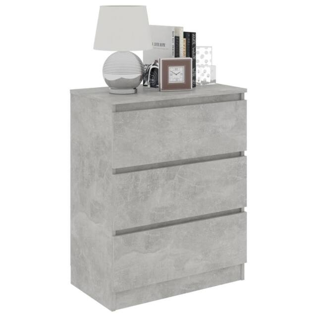 Berkfield Home Sideboard Concrete Grey 60x35x76 cm Engineered Wood - Size: 60 x 35 x 76 cm - image 1