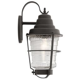 Netlighting Kichler Chance Harbor Outdoor 1 Light Wall Lantern Weathered Zinc IP44 in Grey - thumbnail 2