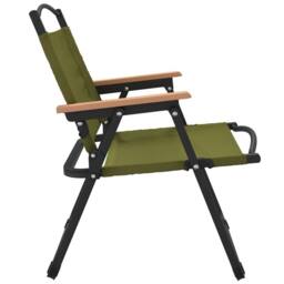 Berkfield Home Camping Chairs 2 pcs Green 54x43x59cm Oxford Fabric - Size: 54 x 43 x 59 cm - thumbnail 5